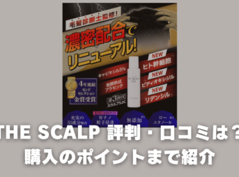 THE SCALP 評判・口コミは？購入のポイントまで紹介していきます。